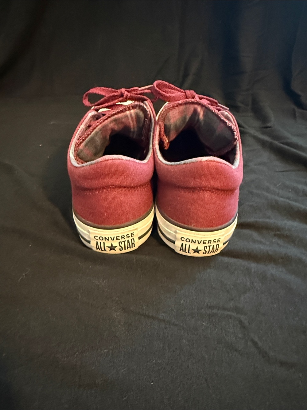 Converse Burgundy Canvas High-Top Sneakers - Picture 3 of 5